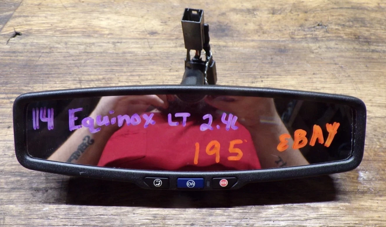 OEM 2014–2019 Chevrolet Silverado 1500 Interior Rear View Mirror w/o Auto-Dim - Image 3